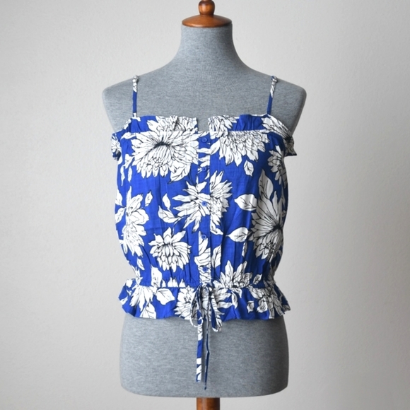 Abound Tops - Abound Floral Retro-Inspired Tank Top